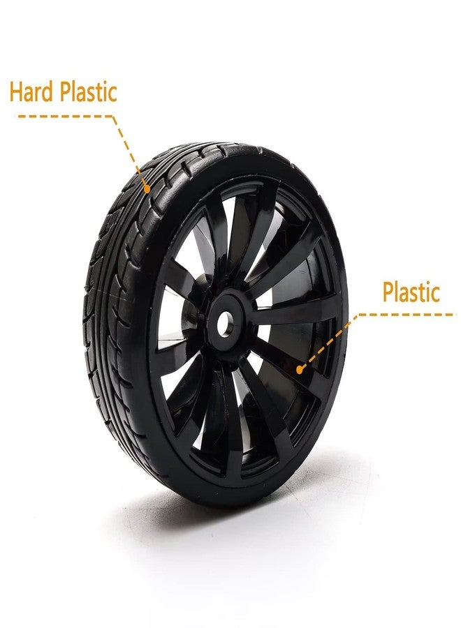Rowiz 1/10 RC Drift Wheels 12mm Plastic RC Drift Tires & Black 10 Spokes Wheel Rims Pack of 4 - Image 3